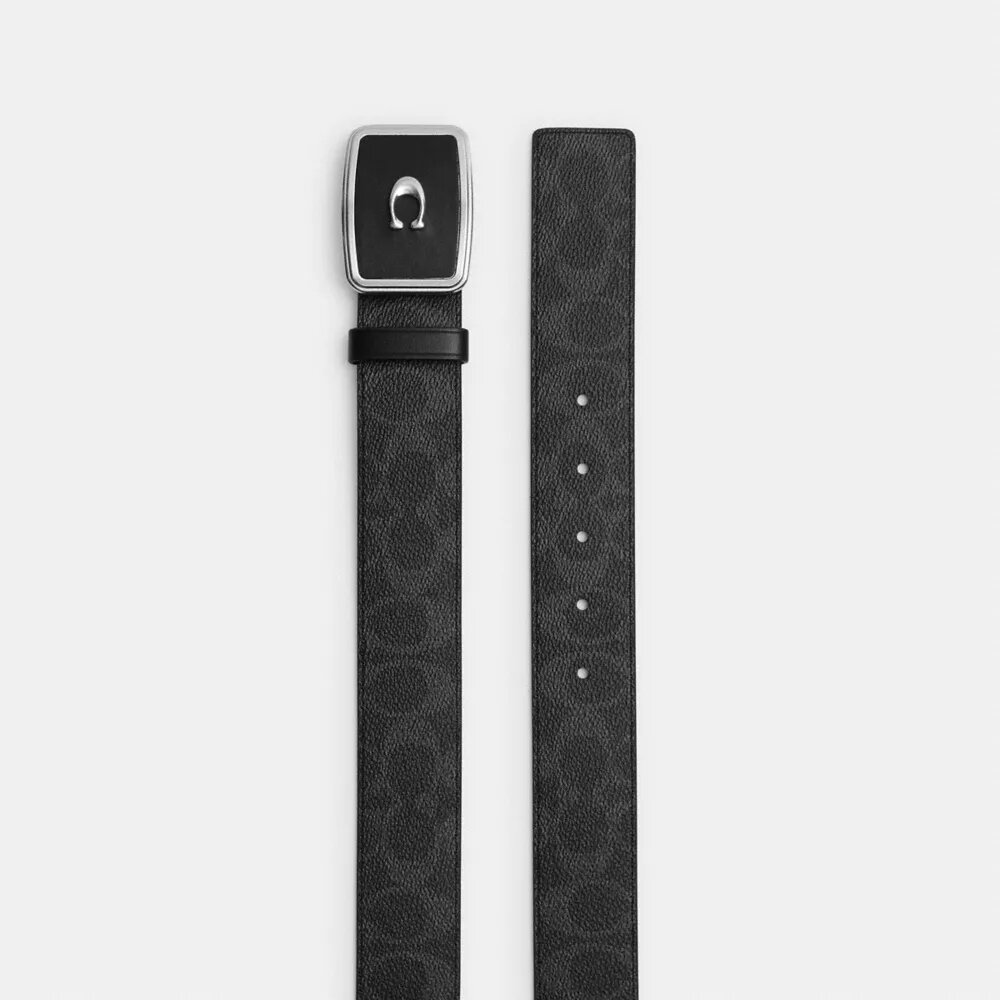 Cinturón con hebilla de placa exclusiva, 38 mm