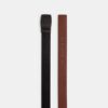 Cinturón reversible a medida con placa en caja y hebilla tipo arnés, 38 mm
