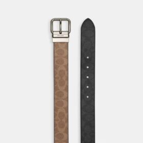 Cinturón reversible con hebilla de rodillo, cortado a medida, 38 mm