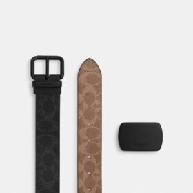 Cinturón reversible con hebilla de rodillo y corte a medida, 38 mm