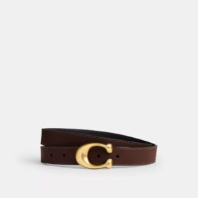 Cinturón reversible con hebilla en forma de C esculpida, 25 mm