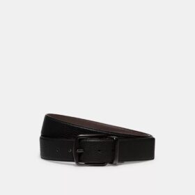 Cinturón reversible con hebilla tipo arnés, cortado a medida, de 38 mm