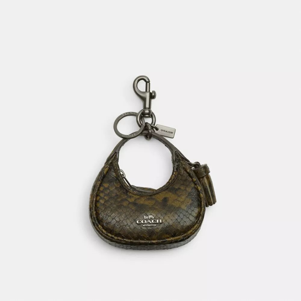 Colgante para bolsos «Carmen» con estampado de serpiente