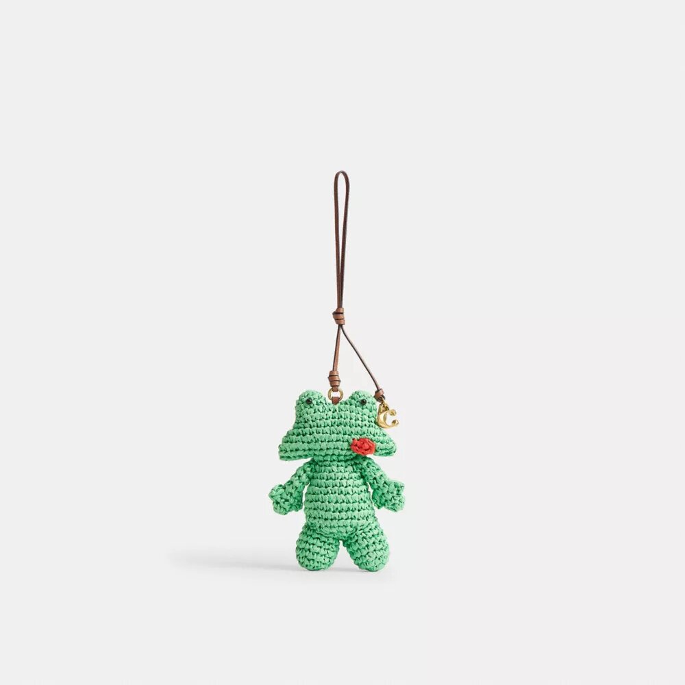 Colgante para bolsos con forma de rana