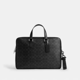Colgante para bolsos en forma de lazo de Signature Canvas