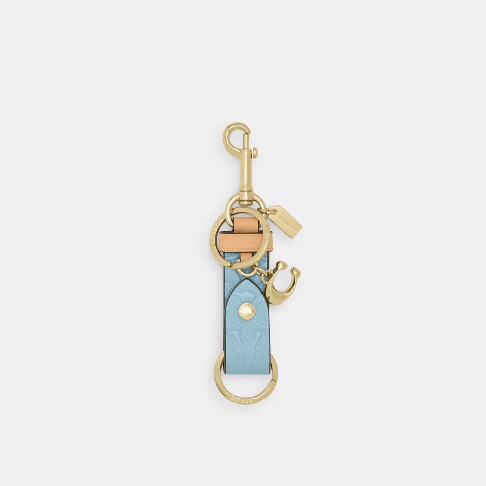Colgante para bolsos «Trigger Snap» en cuero exclusivo con Charms