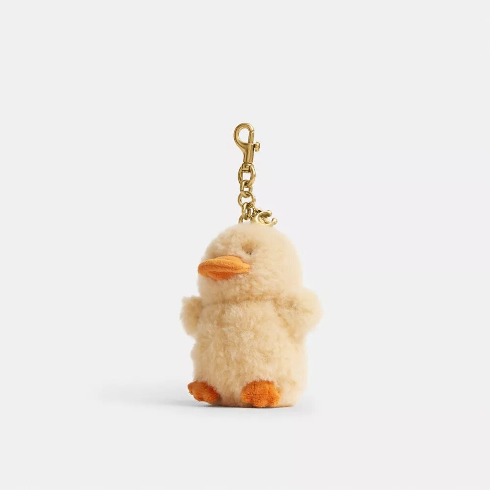 Colgantes para bolsos con forma de patito en piel de oveja