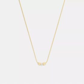 Collar con colgante de perla cúbica en forma de rondela