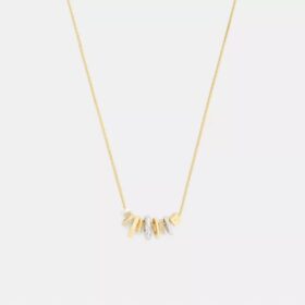 Collar con colgante de rondelles mixtas