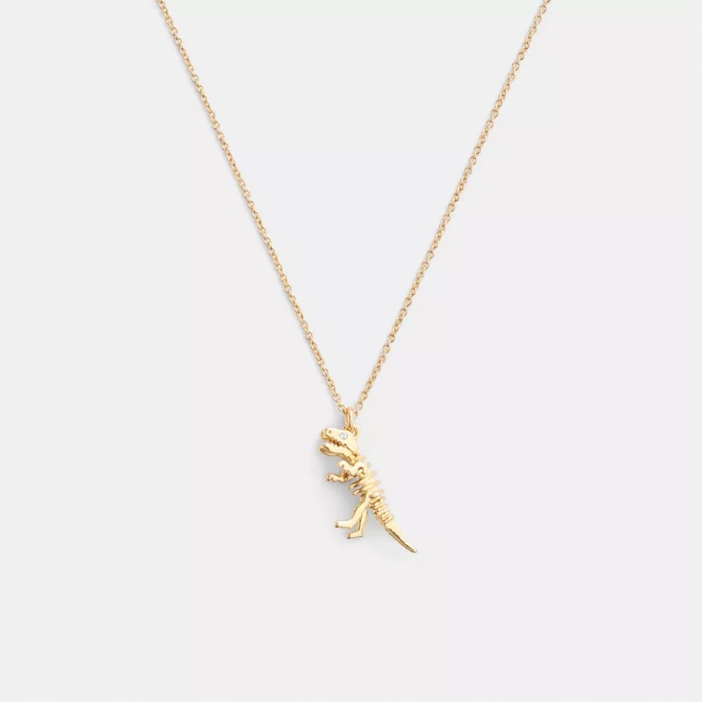 Collar con colgante Rexy esquelético