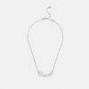 Collar con placa de nombre en letra cursiva Coach