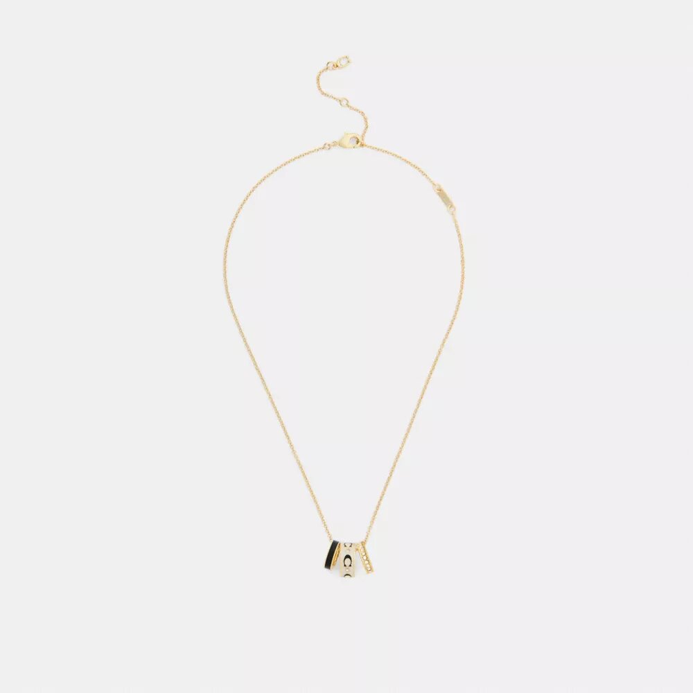 Collar con rondelles en forma de C repetidas