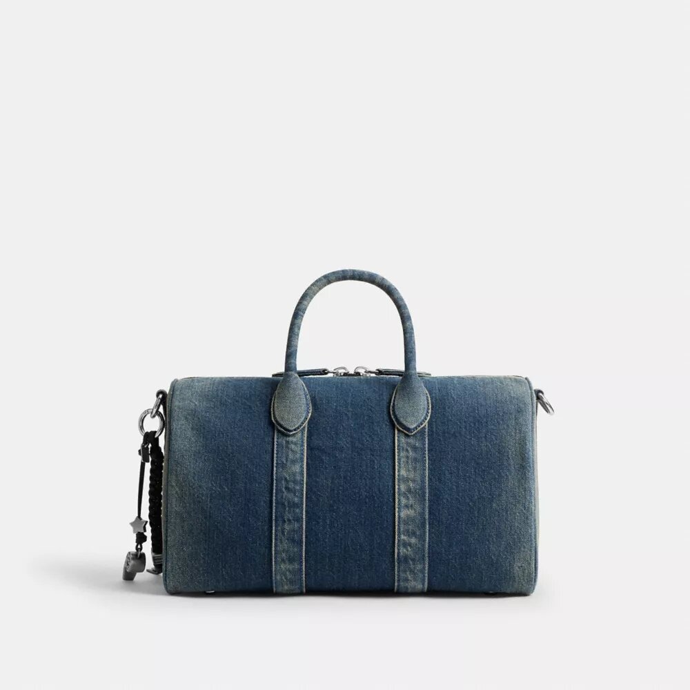 Compass de 35 en denim de algodón regenerativo con Charms