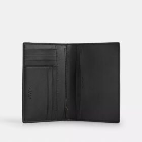Estuche para tarjetas de pasaporte en Signature Canvas con rayas