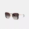 Gafas de sol cuadradas tipo mariposa de metal C Hardware