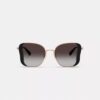 Gafas de sol cuadradas tipo mariposa de metal C Hardware