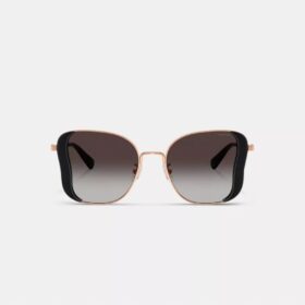 Gafas de sol cuadradas tipo mariposa de metal C Hardware