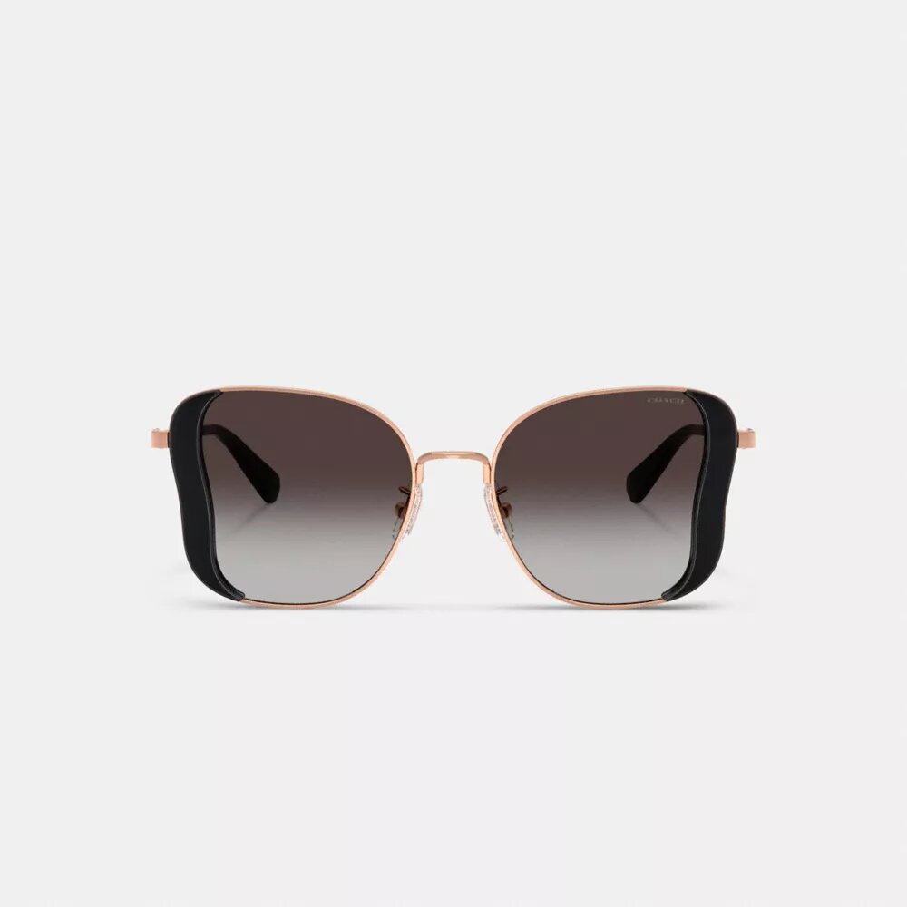 Gafas de sol cuadradas tipo mariposa de metal C Hardware
