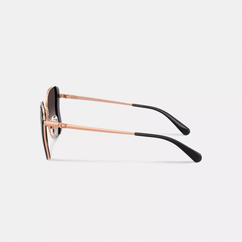Gafas de sol cuadradas tipo mariposa de metal C Hardware