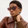 Gafas de sol tipo «ojo de gato» con montura de alambre