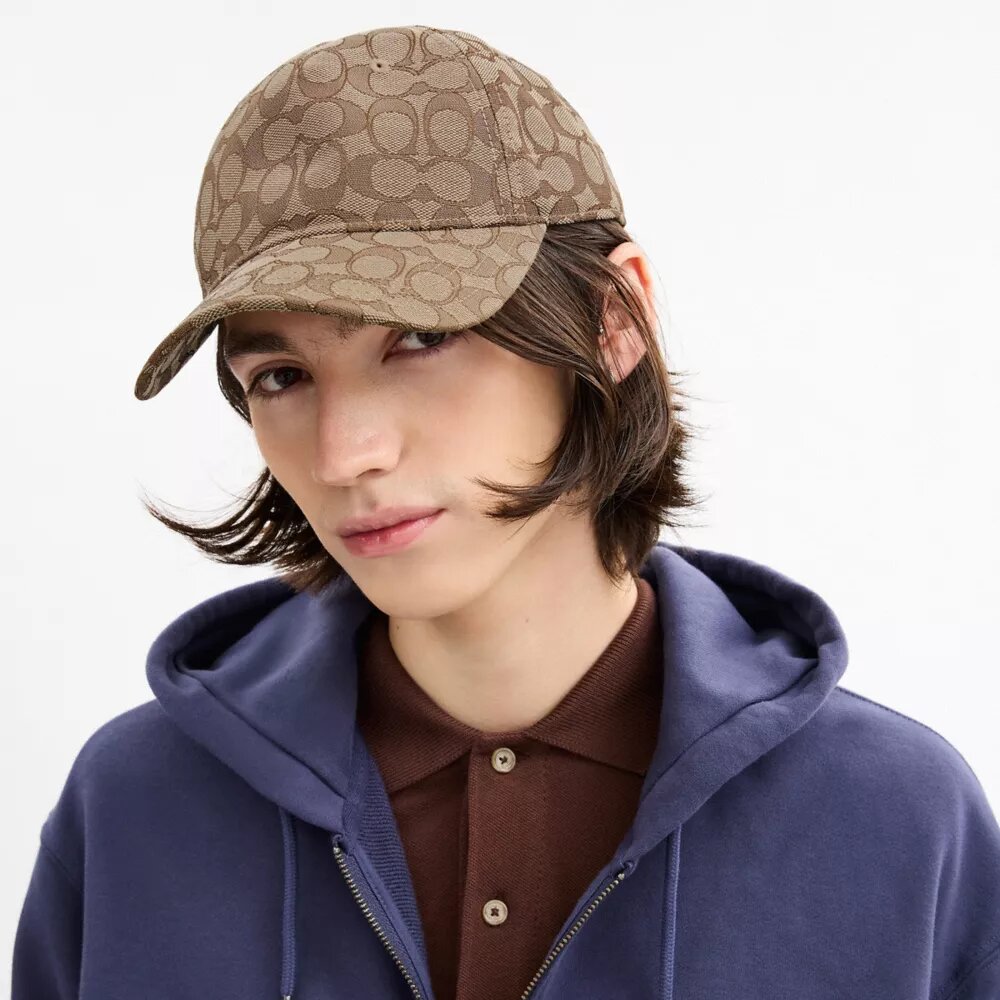 Gorra de béisbol con jacquard exclusivo