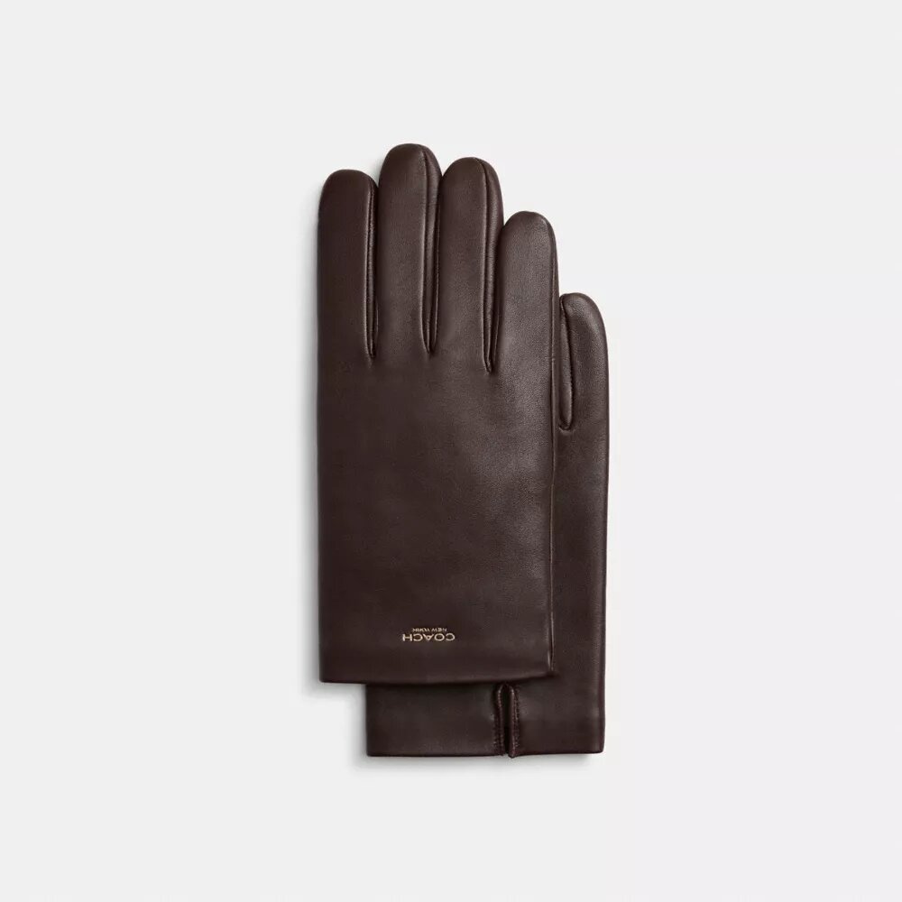 Guantes de cuero tecnológicos para hombre