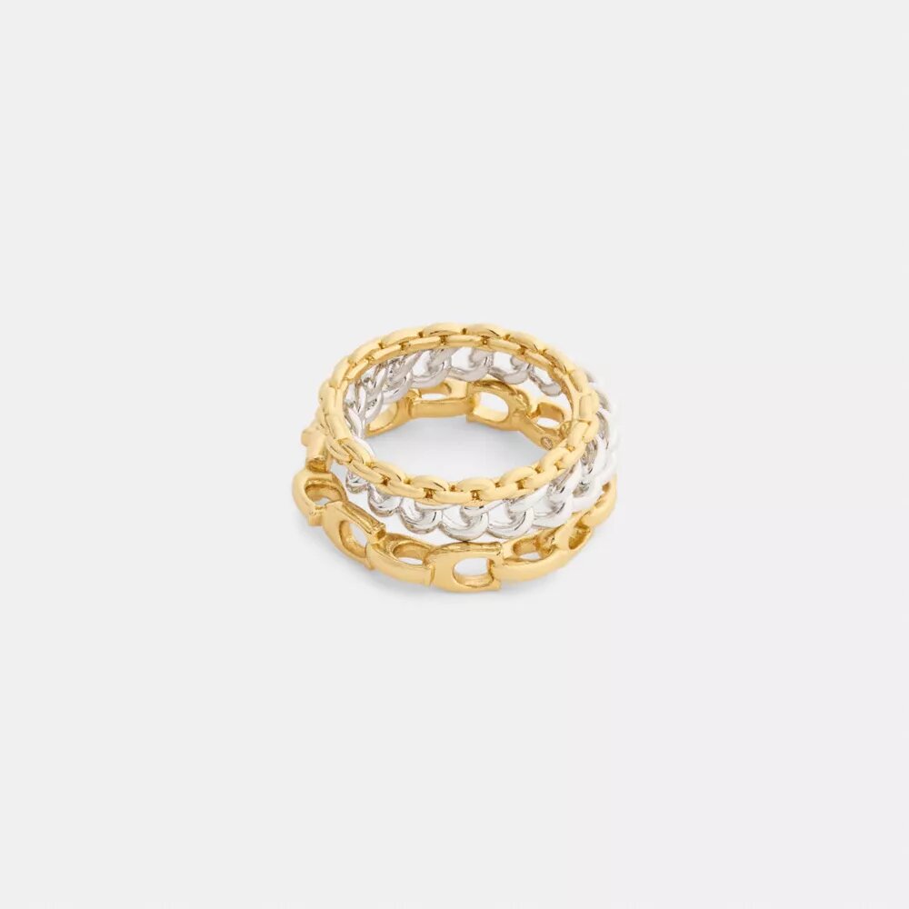 Juego de anillos con eslabones