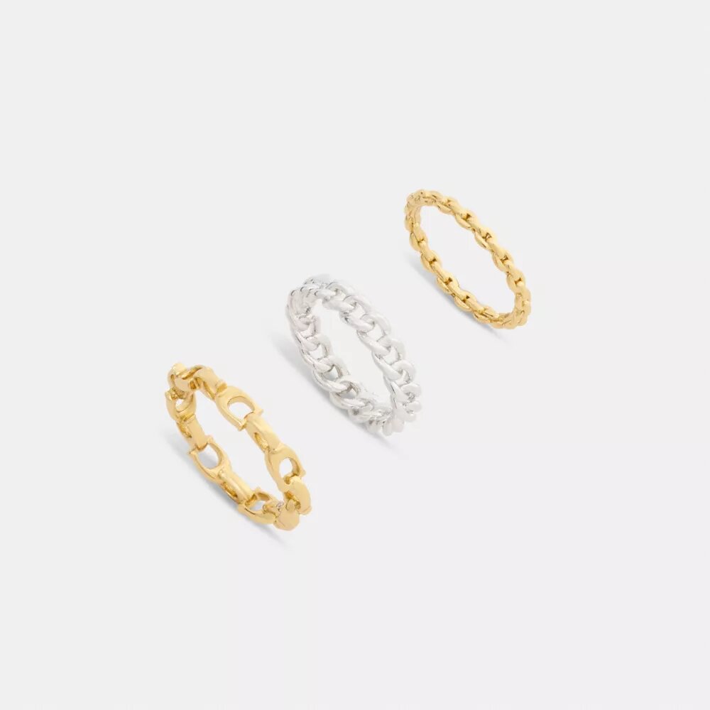 Juego de anillos con eslabones