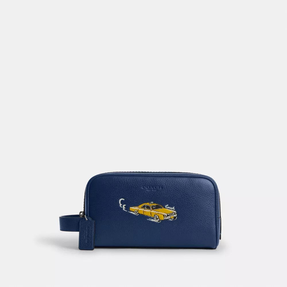 Kit de viaje pequeño con estampado de autos