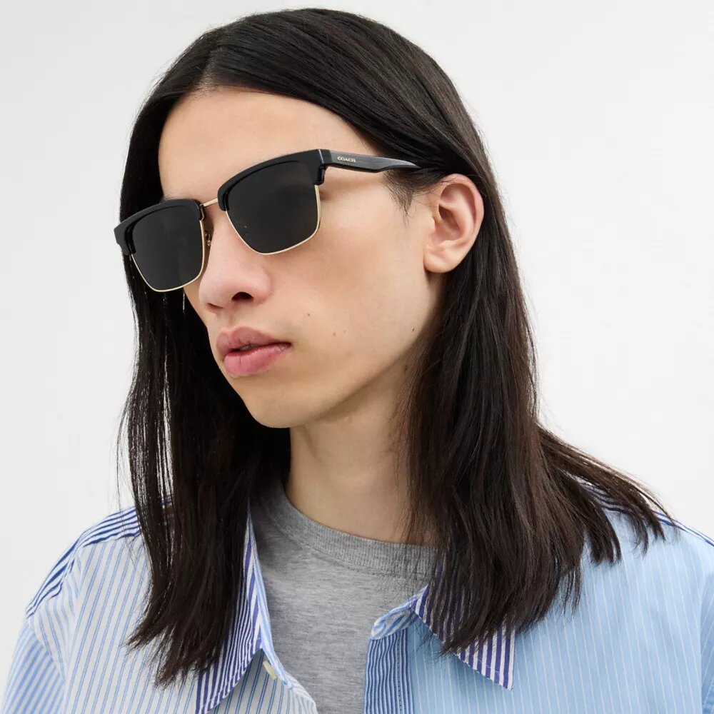 Lentes de sol cuadrados Coach