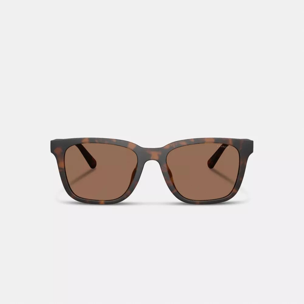 Lentes de sol cuadrados con patillas texturizadas y detalle «C»