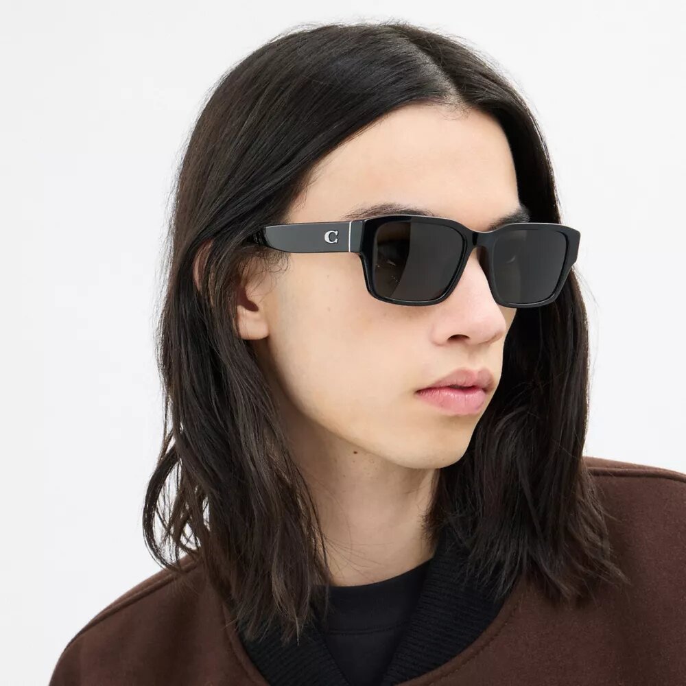 Lentes de sol cuadrados estrechos Maxi Sculpted C