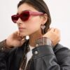 Lentes de sol geométricos estilo ojo de gato