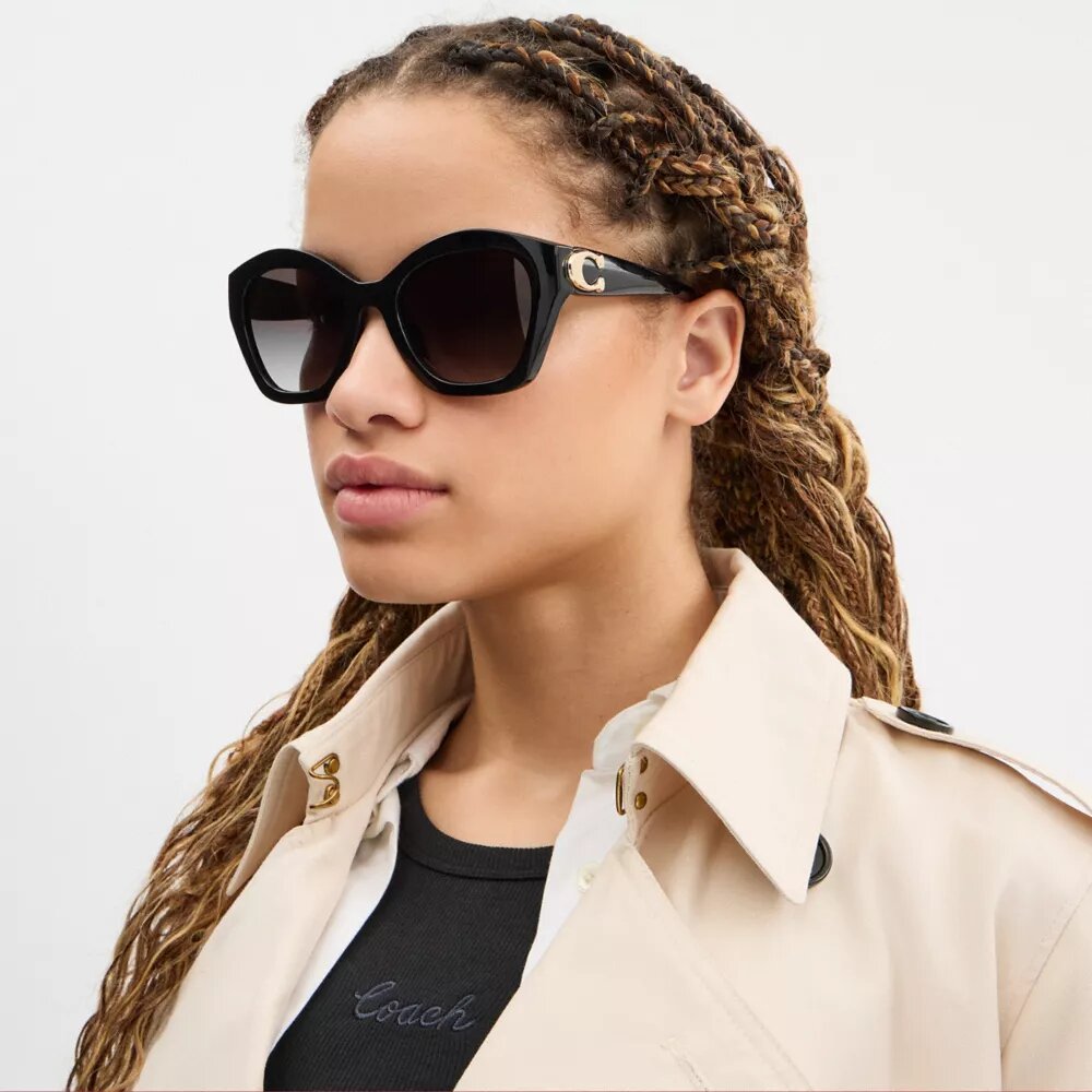 Lentes de sol geométricos extragrandes «Maxi Sculpted C»