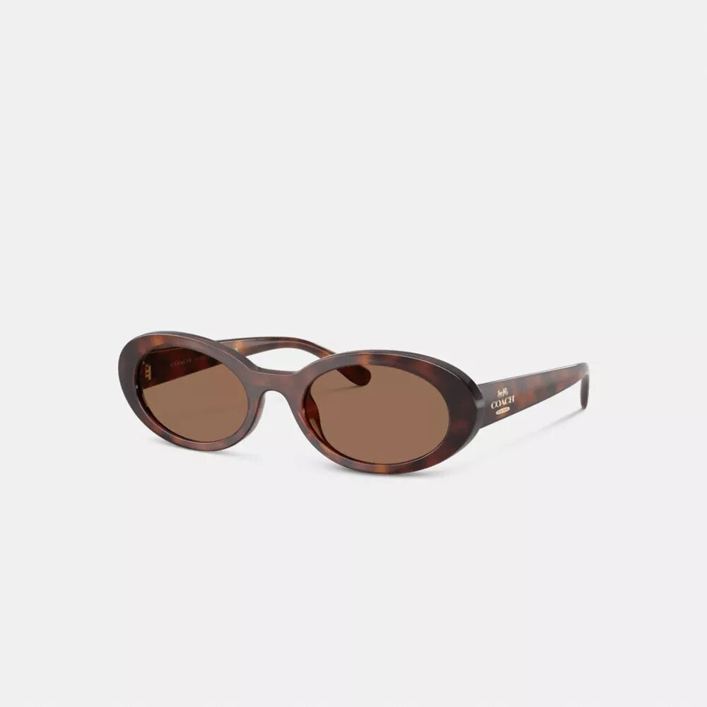 Lentes de sol ovalados estrechos