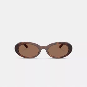 Lentes de sol ovalados estrechos