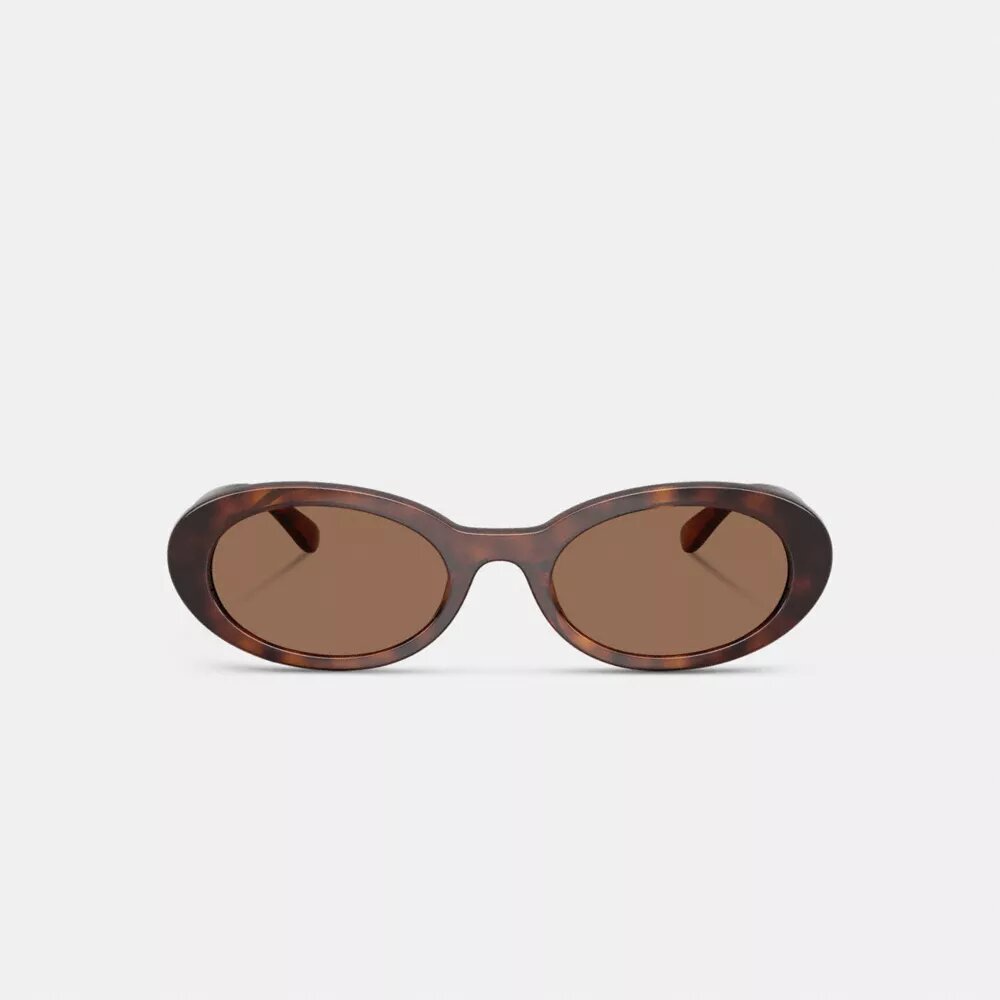 Lentes de sol ovalados estrechos