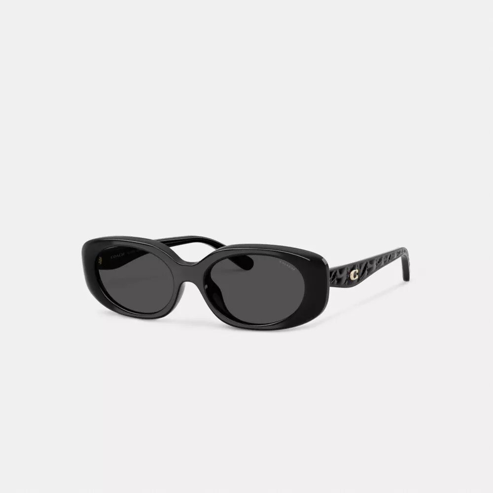 Lentes de sol ovalados-rectangulares con diseño acolchado