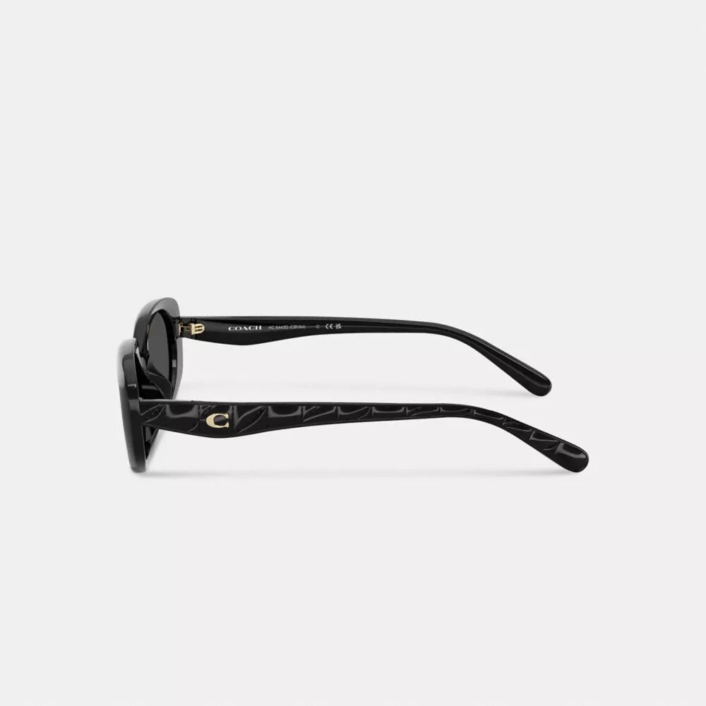 Lentes de sol ovalados-rectangulares con diseño acolchado