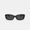 Lentes de sol rectangulares estrechos con herrajes «C»