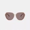 Lentes de sol redondas extragrandes Maxi Sculpted C