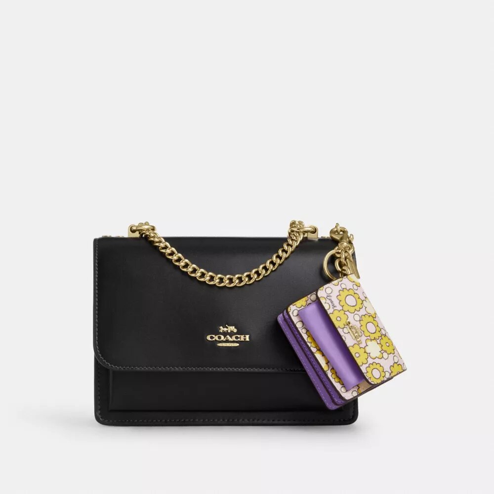 Mini colgantes para bolsos Klare con estampado floral en bloques