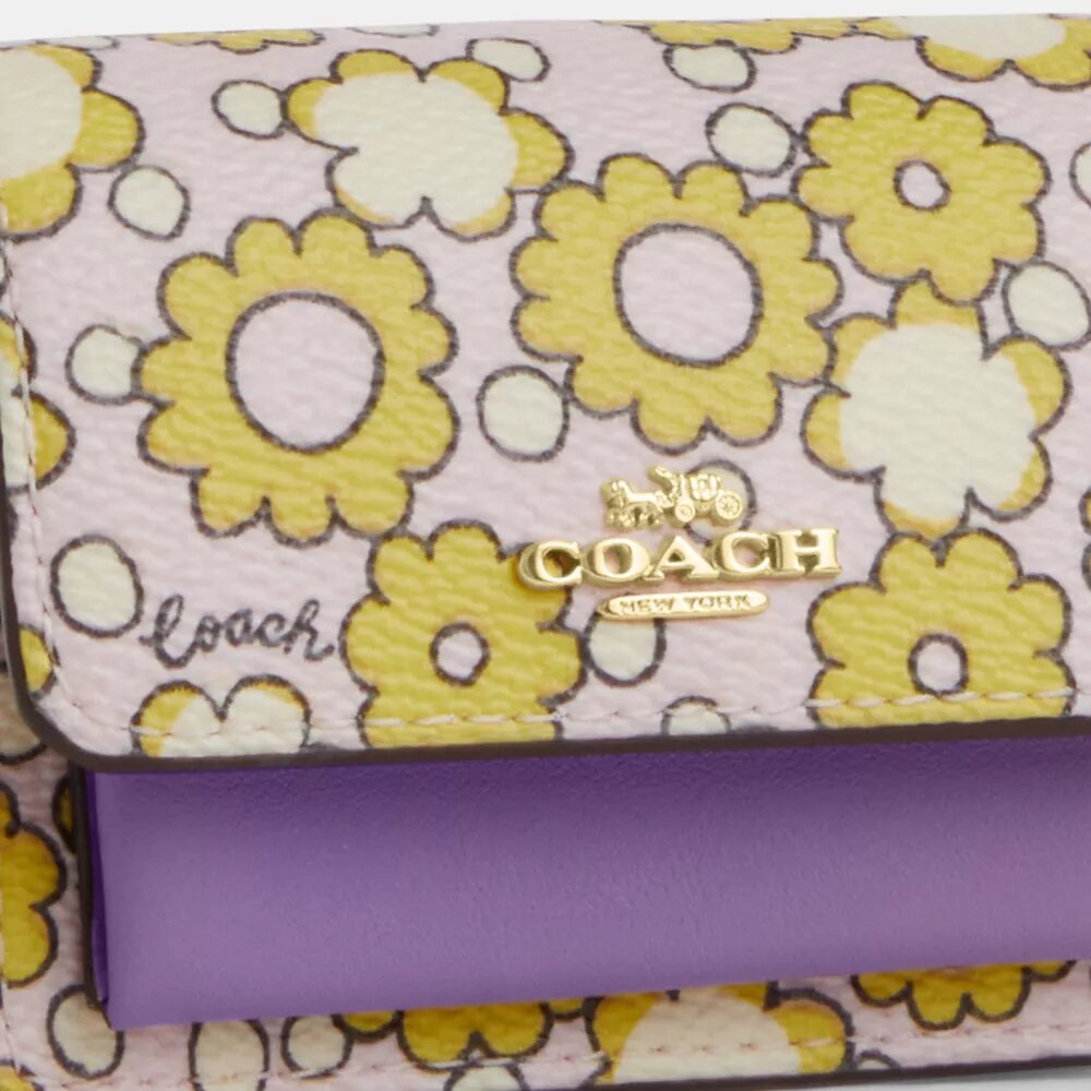 Mini colgantes para bolsos Klare con estampado floral en bloques