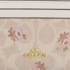 Mini estuche delgado para identificación en Signature Canvas con estampado floral