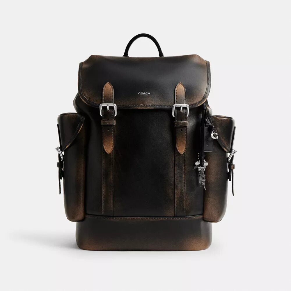 Mochila Hitch en cuero desgastado