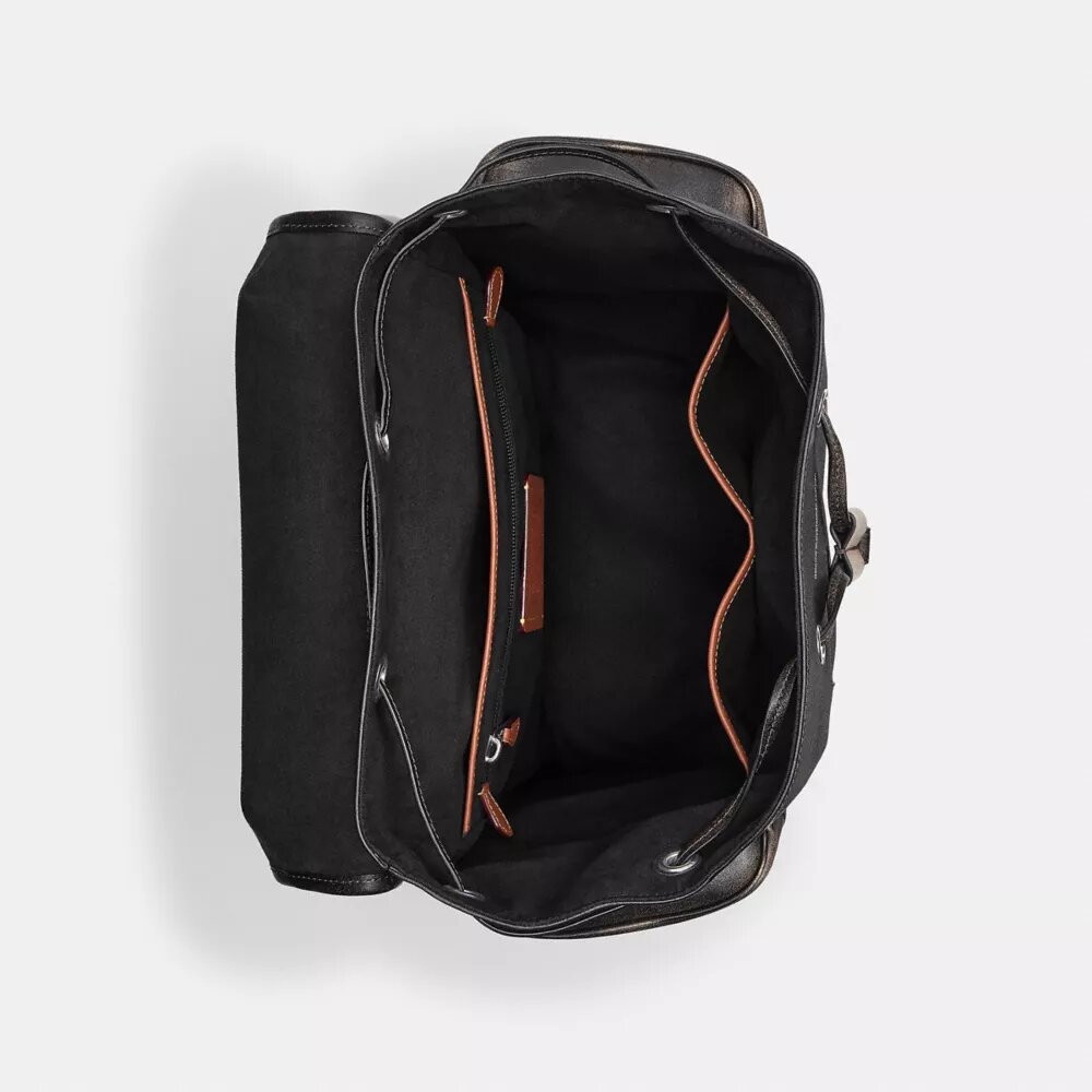 Mochila Hitch en cuero desgastado