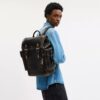 Mochila Hitch en cuero desgastado