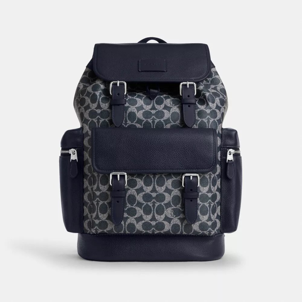 Mochila Sprint en Signature Canvas con bloques de color