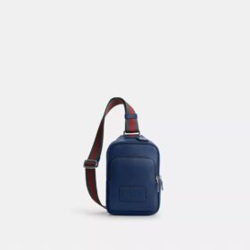 Mochila tipo bandolera Racer con correas a rayas estilo universitario