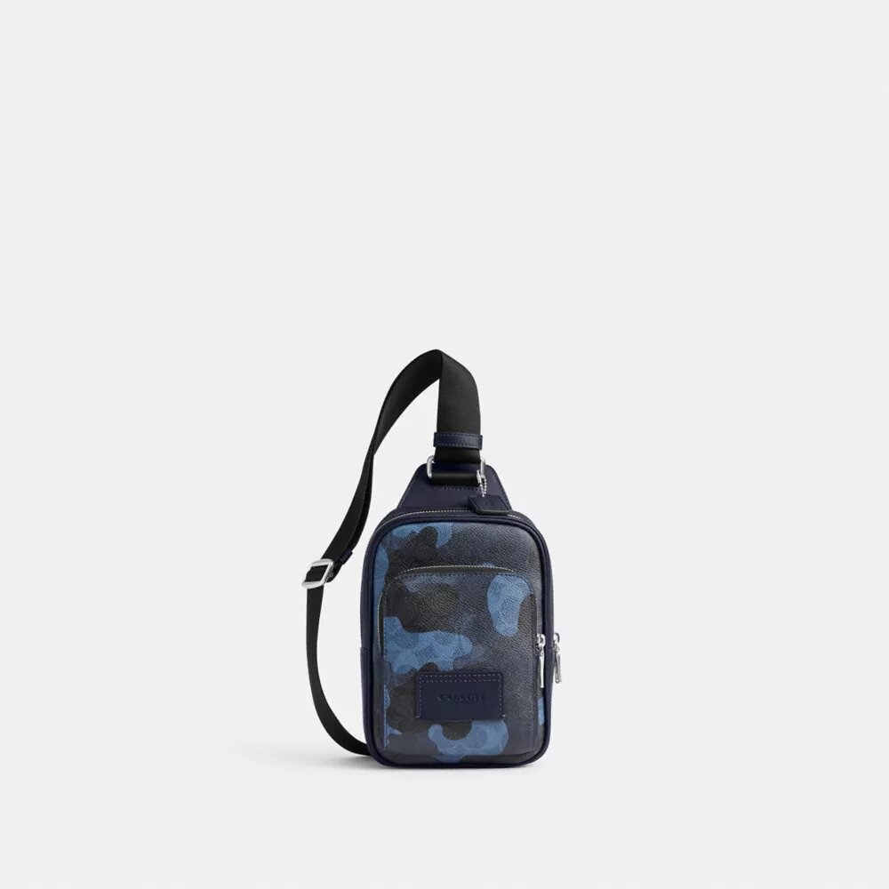 Mochila tipo bandolera Racer con estampado de camuflaje Signature